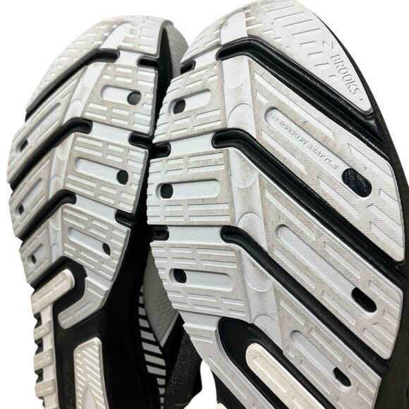 Brooks Running Shoes Mens 14 D Launch GTS 10 Black White Stability Road Trainer - Picture 12 of 14